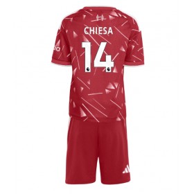 Liverpool Federico Chiesa #14 Hjemme skjorte til barn 2026-27 Kortermet (+ korte bukser)